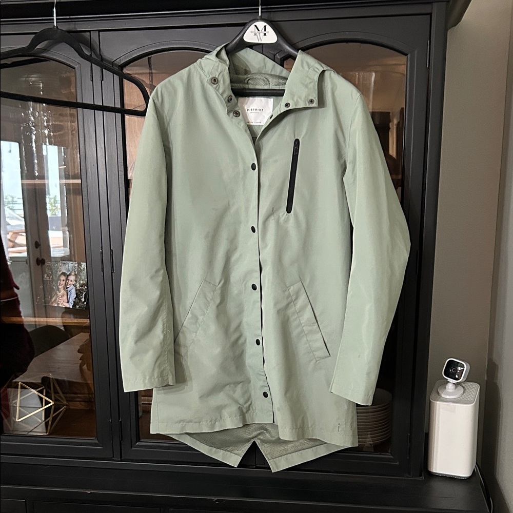 Woman’s Sage Green Raincoat